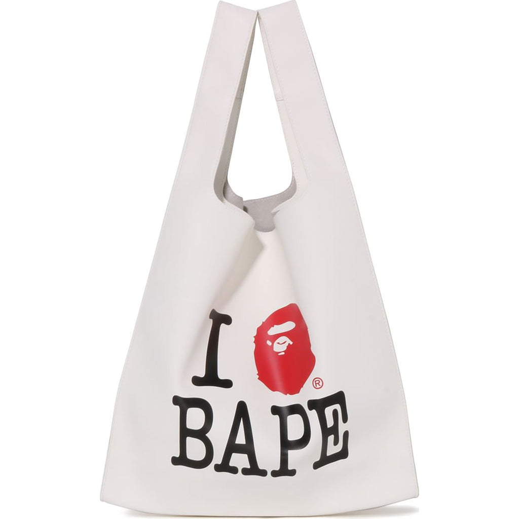BAPE I LOVE PU LEATHER BAG LADIES