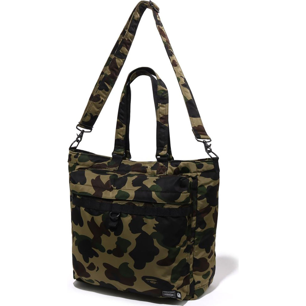BAPE PORTER 1ST CAMO UTILITY TOTE BAG MENS