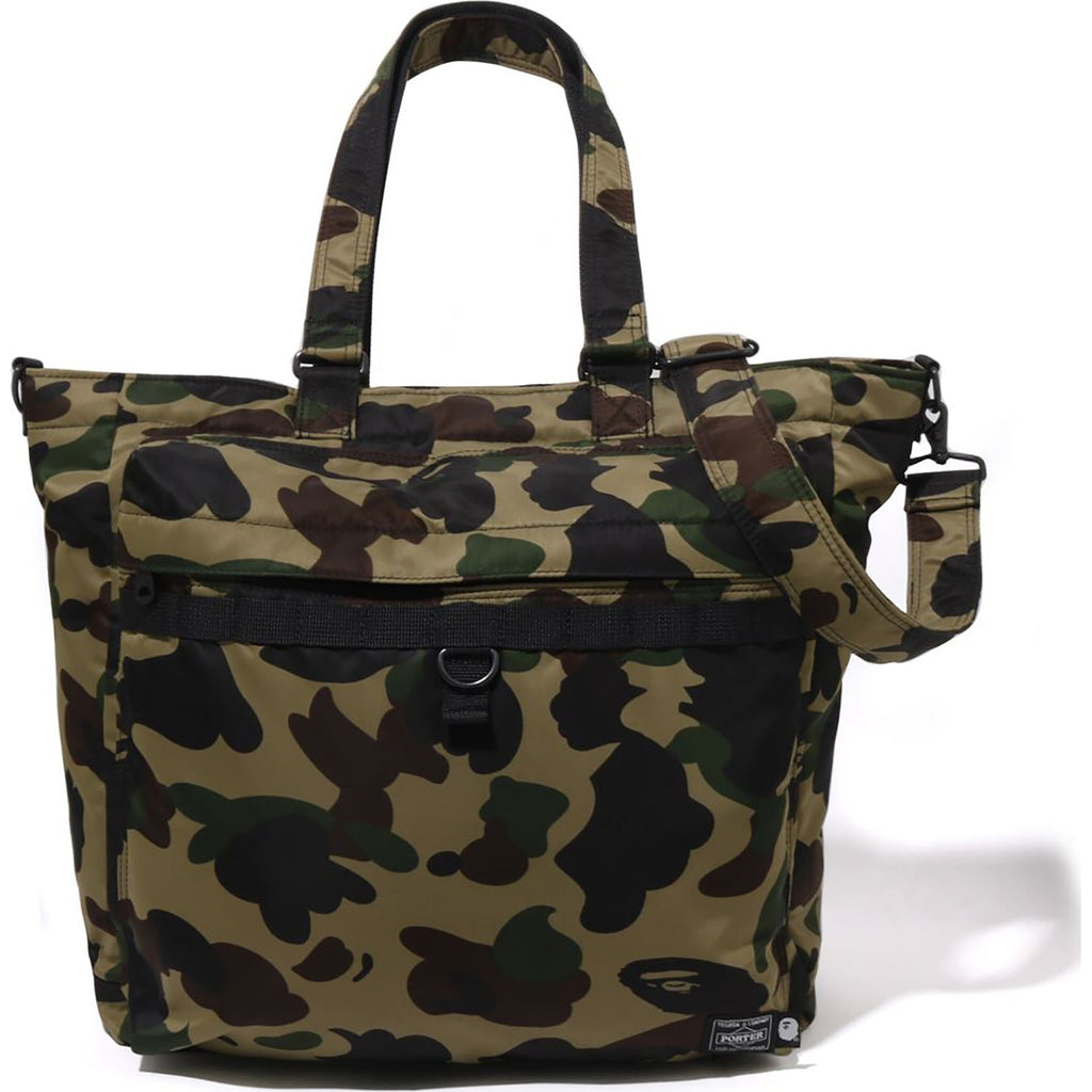 BAPE PORTER 1ST CAMO UTILITY TOTE BAG MENS