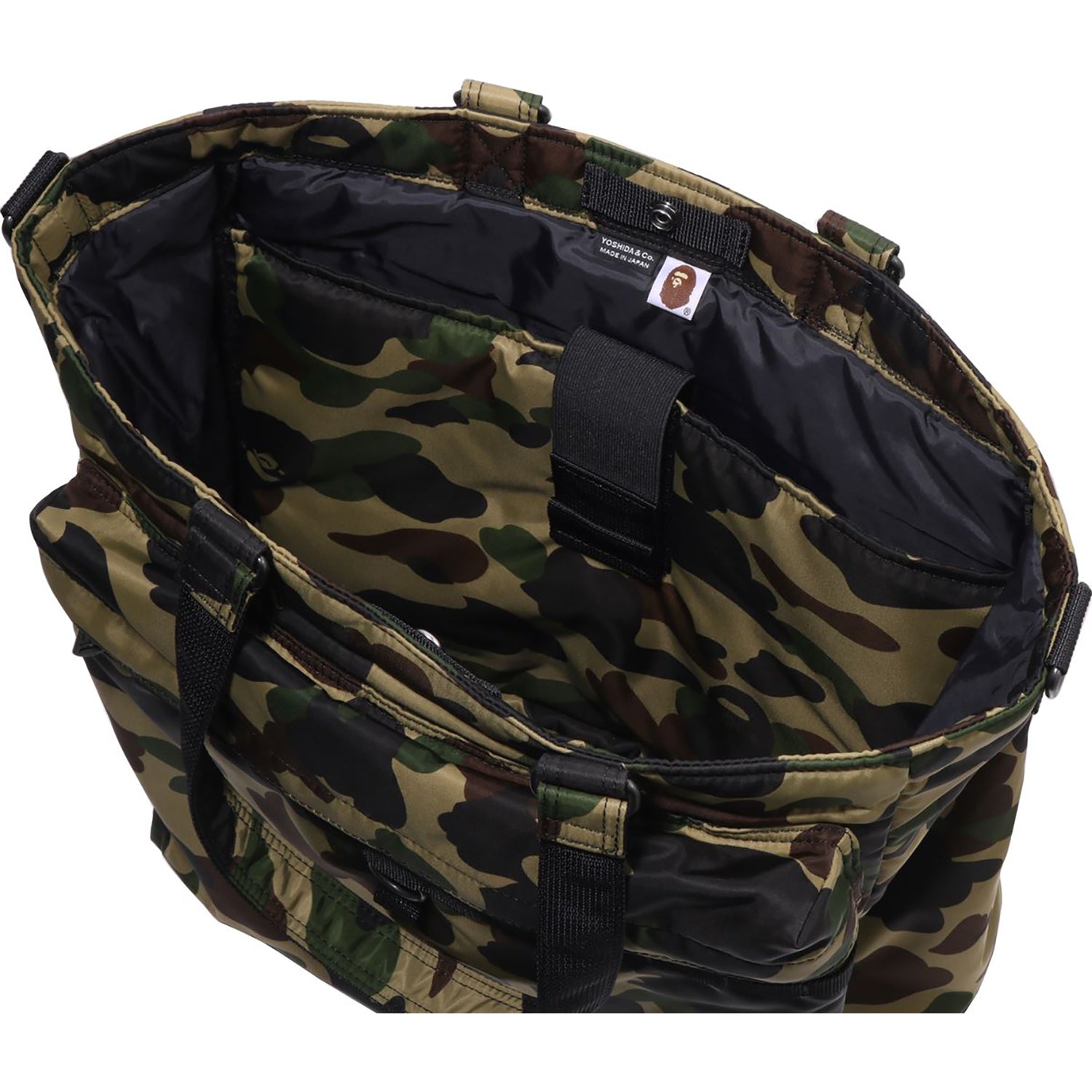 BAPE PORTER 1ST CAMO UTILITY TOTE BAG MENS