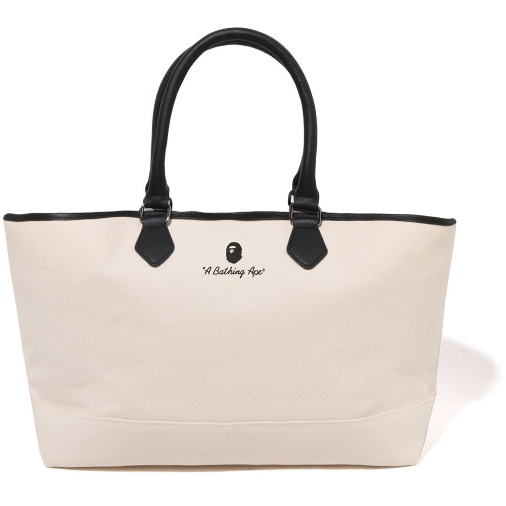BAPE A BATHING APE CANVAS TOTE BAG MENS