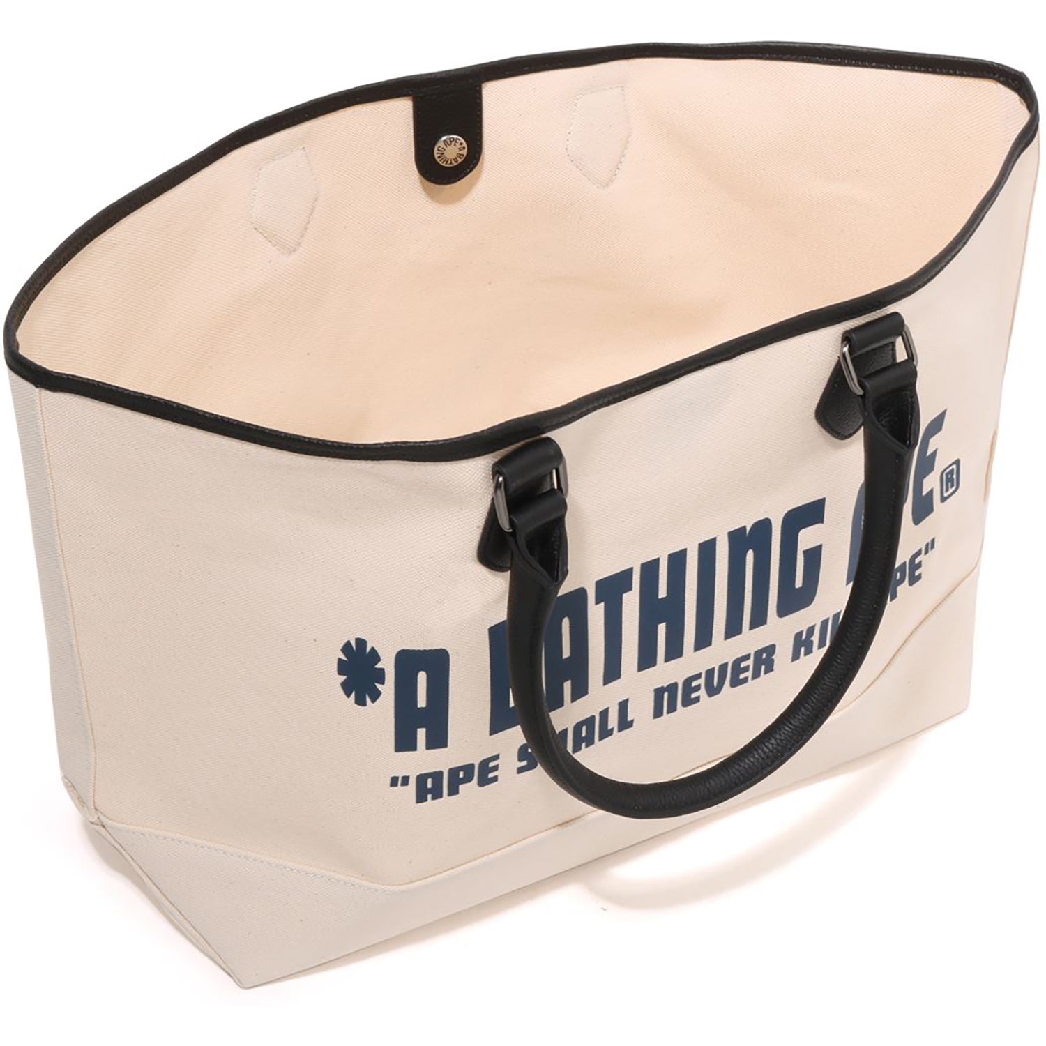 BAPE A BATHING APE CANVAS TOTE BAG MENS
