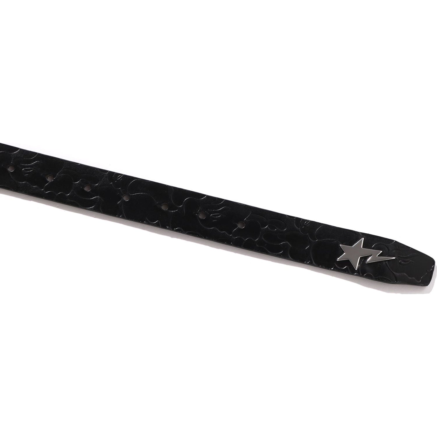 BAPE NEON CAMO NARROW LEATHER BELT MENS