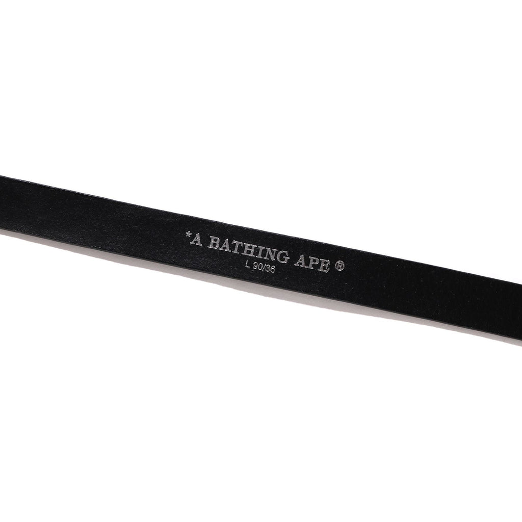 BAPE NEON CAMO NARROW LEATHER BELT MENS