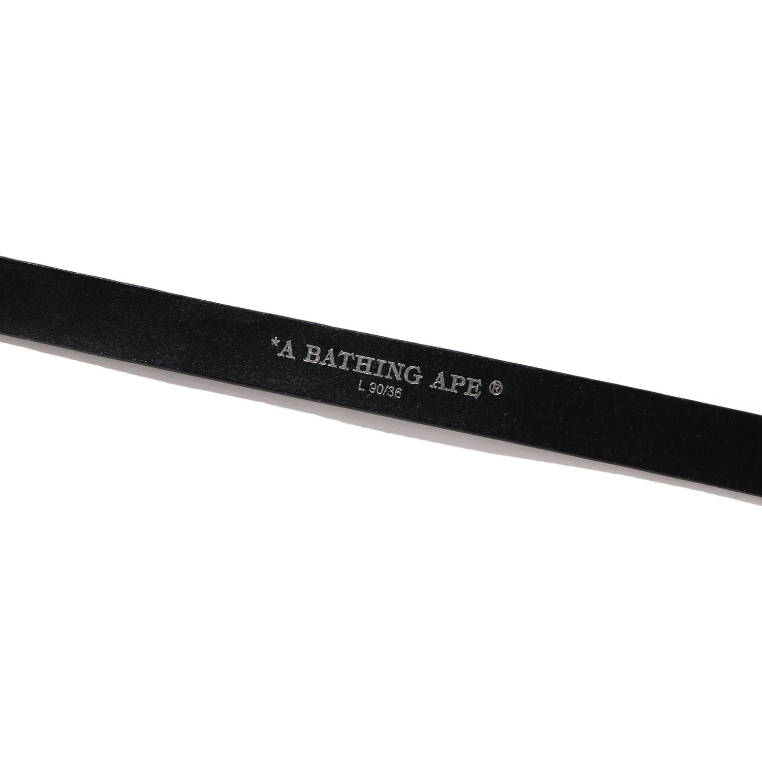 BAPE NEON CAMO NARROW LEATHER BELT MENS