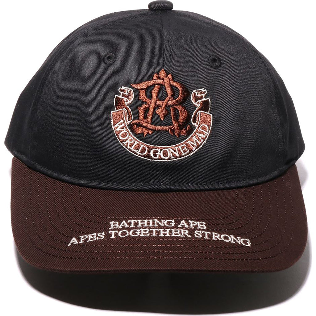 BAPE CONTRAST PANEL COLLEGE CAP MENS
