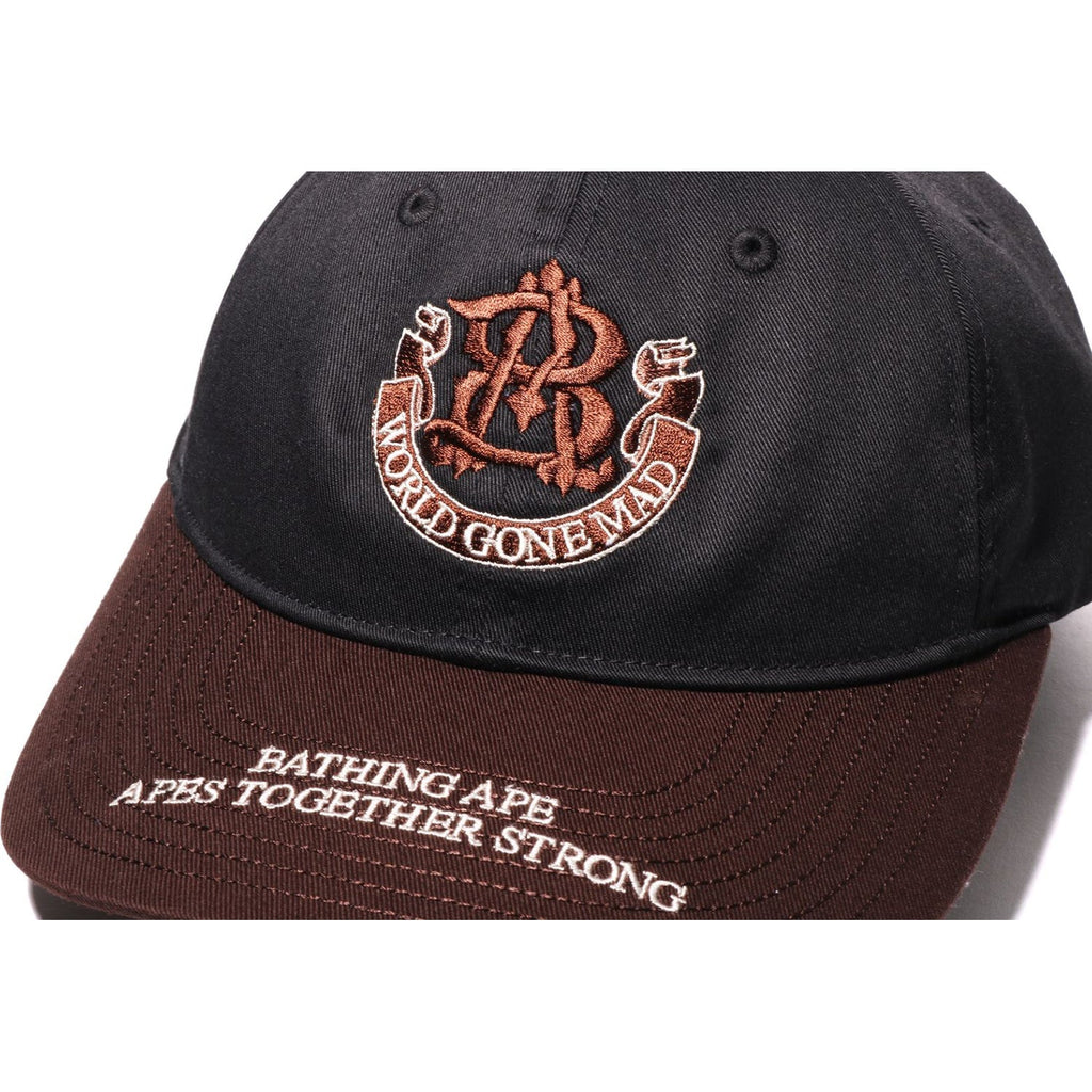 BAPE CONTRAST PANEL COLLEGE CAP MENS