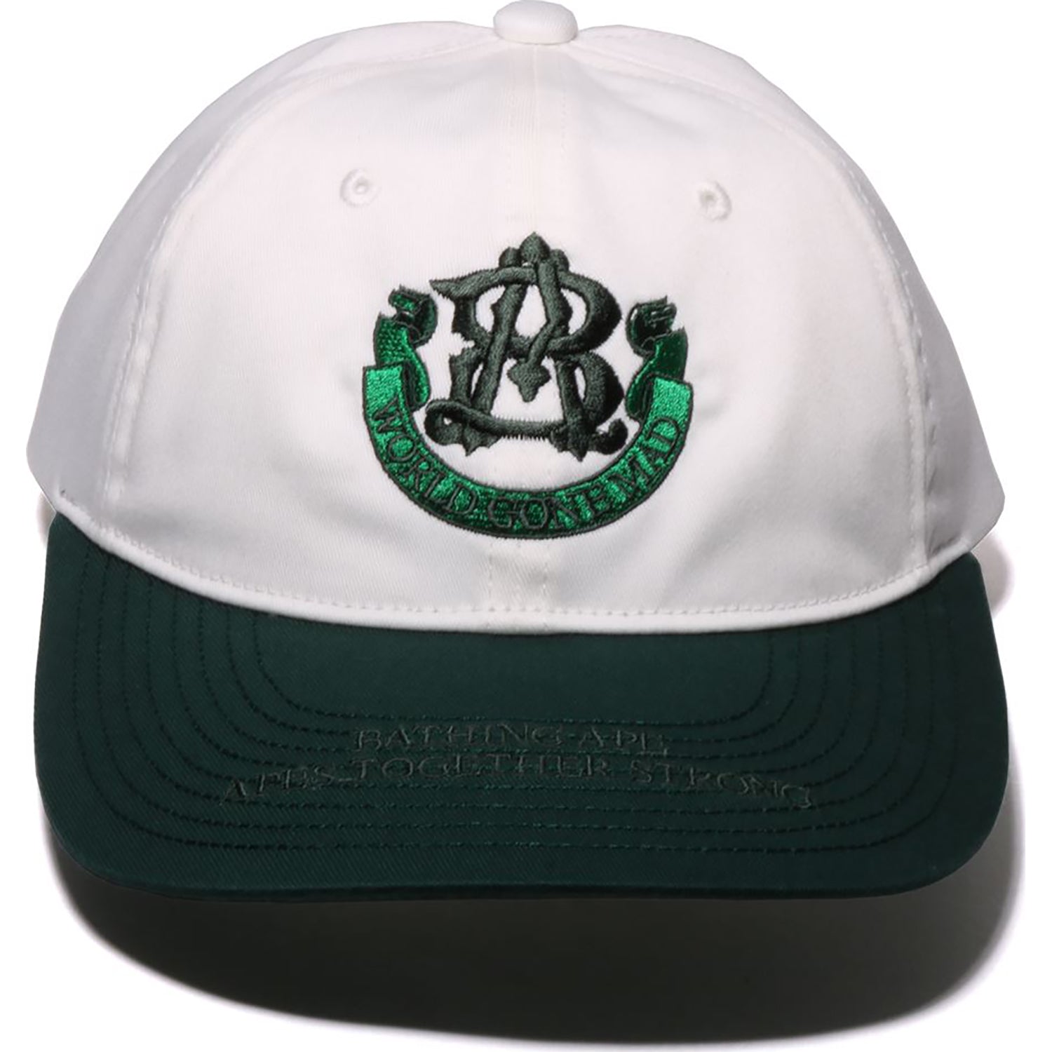 BAPE CONTRAST PANEL COLLEGE CAP MENS