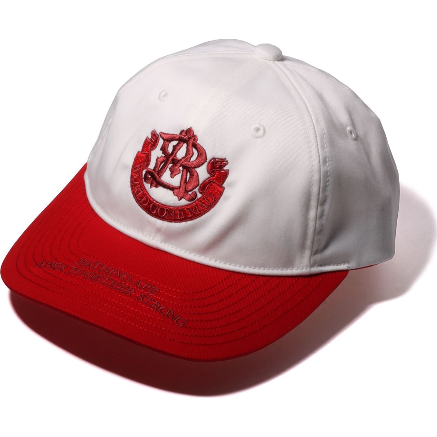 BAPE CONTRAST PANEL COLLEGE CAP MENS