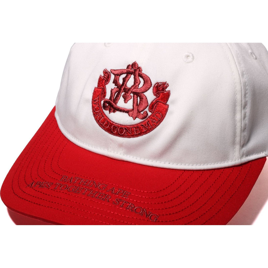 BAPE CONTRAST PANEL COLLEGE CAP MENS