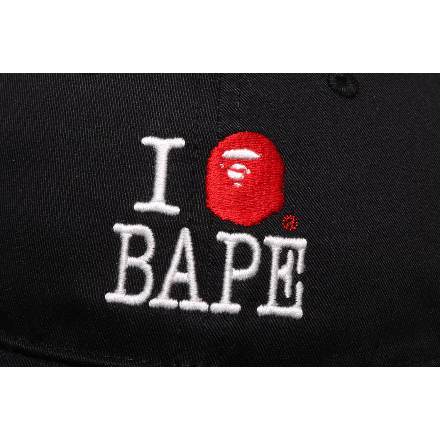 BAPE LOGO COTTON TWILL CAP MENS