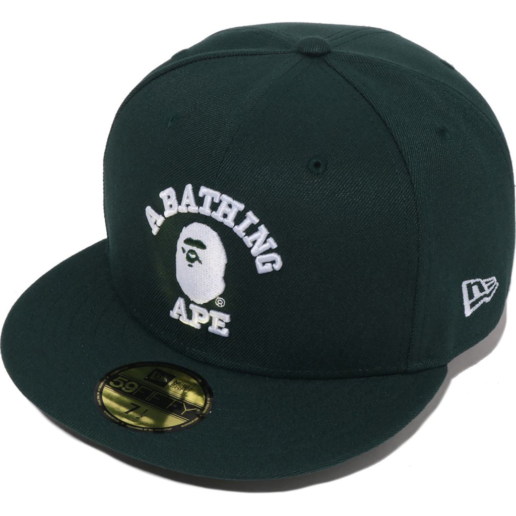 BAPE GLOW IN THE DARK COLLEGE NEW ERA 59FIFTY CAP MENS
