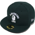 BAPE GLOW IN THE DARK COLLEGE NEW ERA 59FIFTY CAP MENS