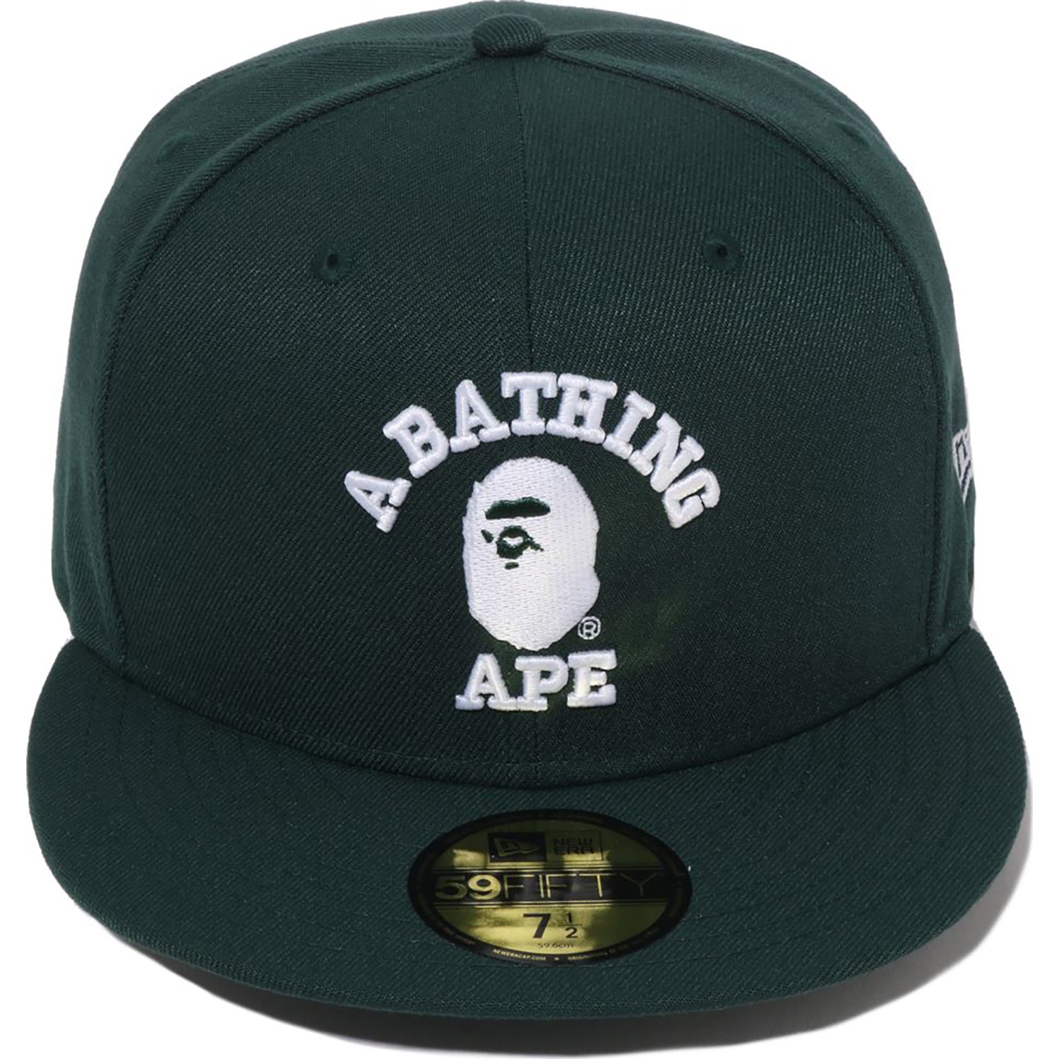 BAPE GLOW IN THE DARK COLLEGE NEW ERA 59FIFTY CAP MENS