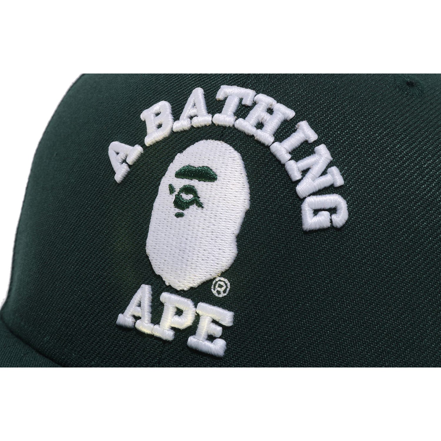 BAPE GLOW IN THE DARK COLLEGE NEW ERA 59FIFTY CAP MENS