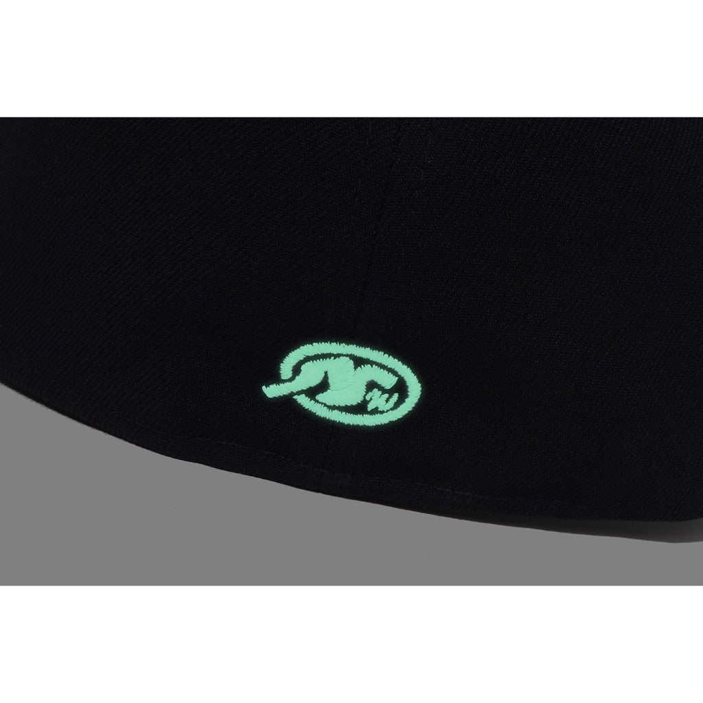 BAPE GLOW IN THE DARK COLLEGE NEW ERA 59FIFTY CAP MENS