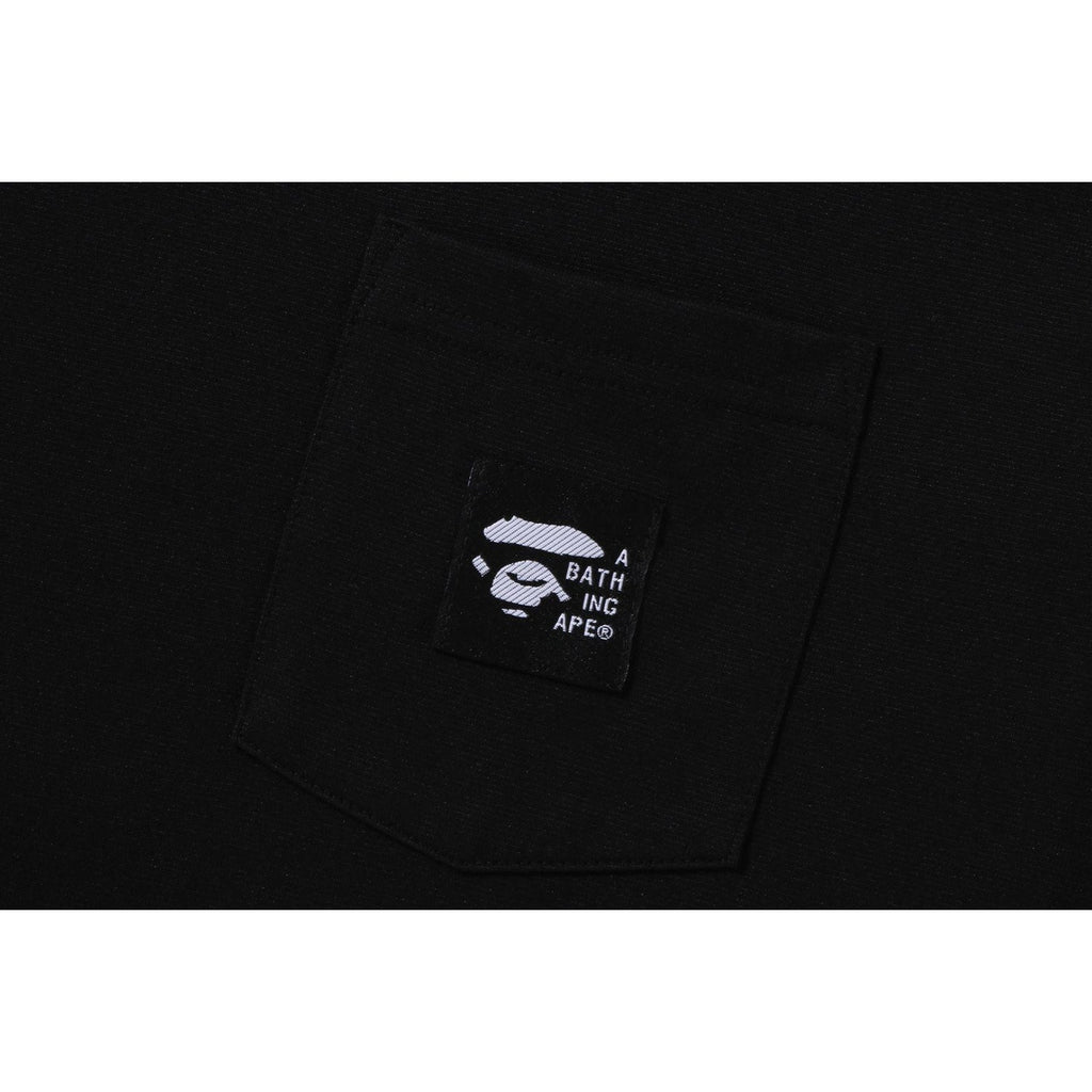 BAPE A BATHING APE LABEL POCKET TEE MENS