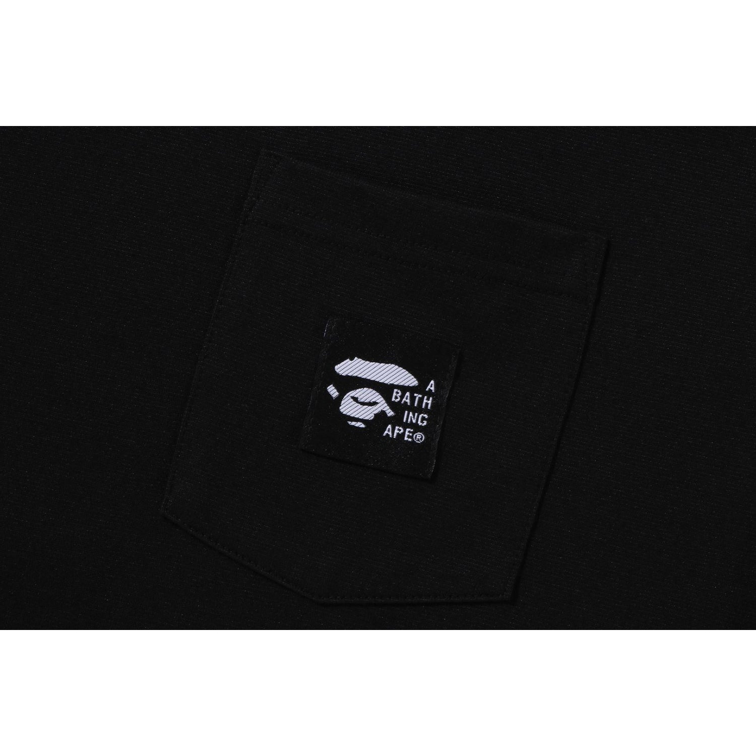 BAPE A BATHING APE LABEL POCKET TEE MENS