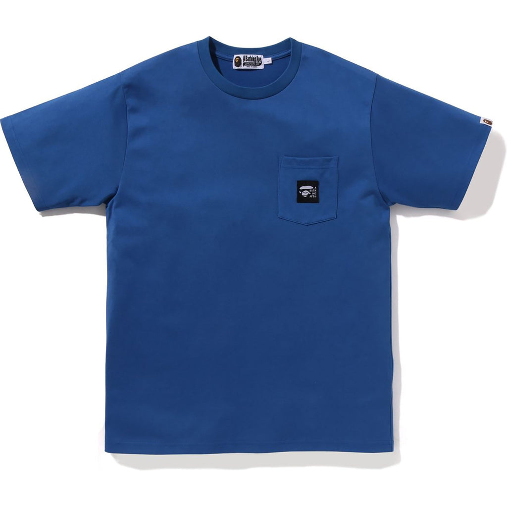 BAPE A BATHING APE LABEL POCKET TEE MENS