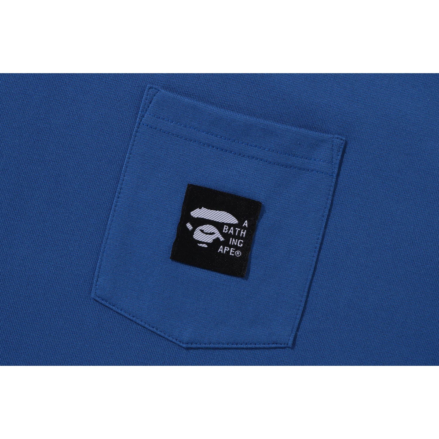 BAPE A BATHING APE LABEL POCKET TEE MENS