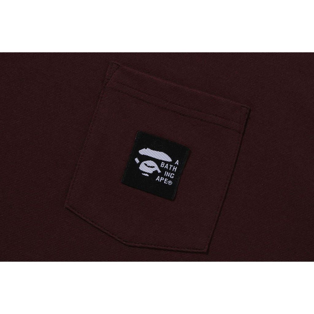 BAPE A BATHING APE LABEL POCKET TEE MENS