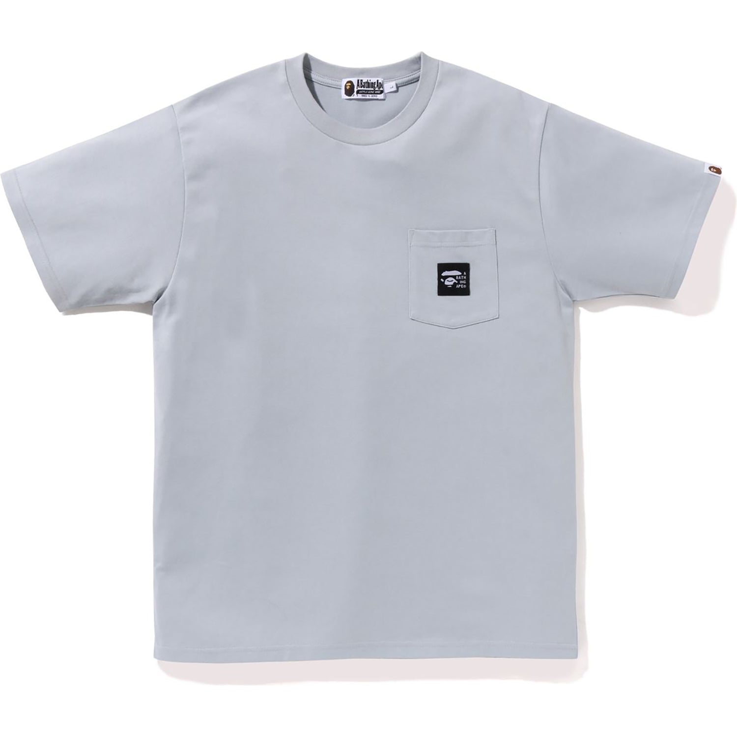 BAPE A BATHING APE LABEL POCKET TEE MENS
