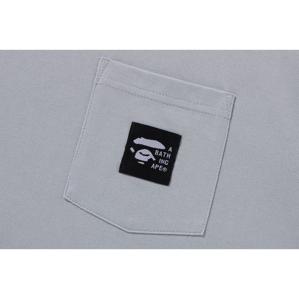 BAPE A BATHING APE LABEL POCKET TEE MENS
