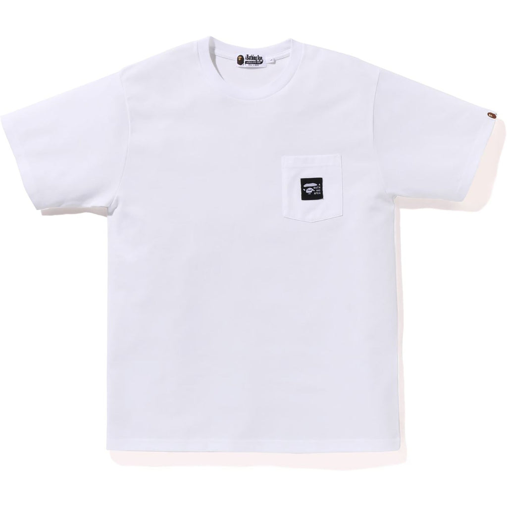BAPE A BATHING APE LABEL POCKET TEE MENS