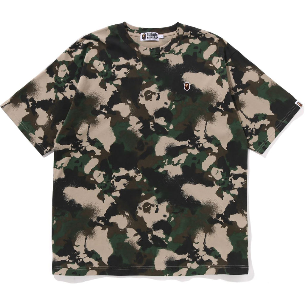 BAPE MAP CAMO APE HEAD ONE POINT TEE MENS