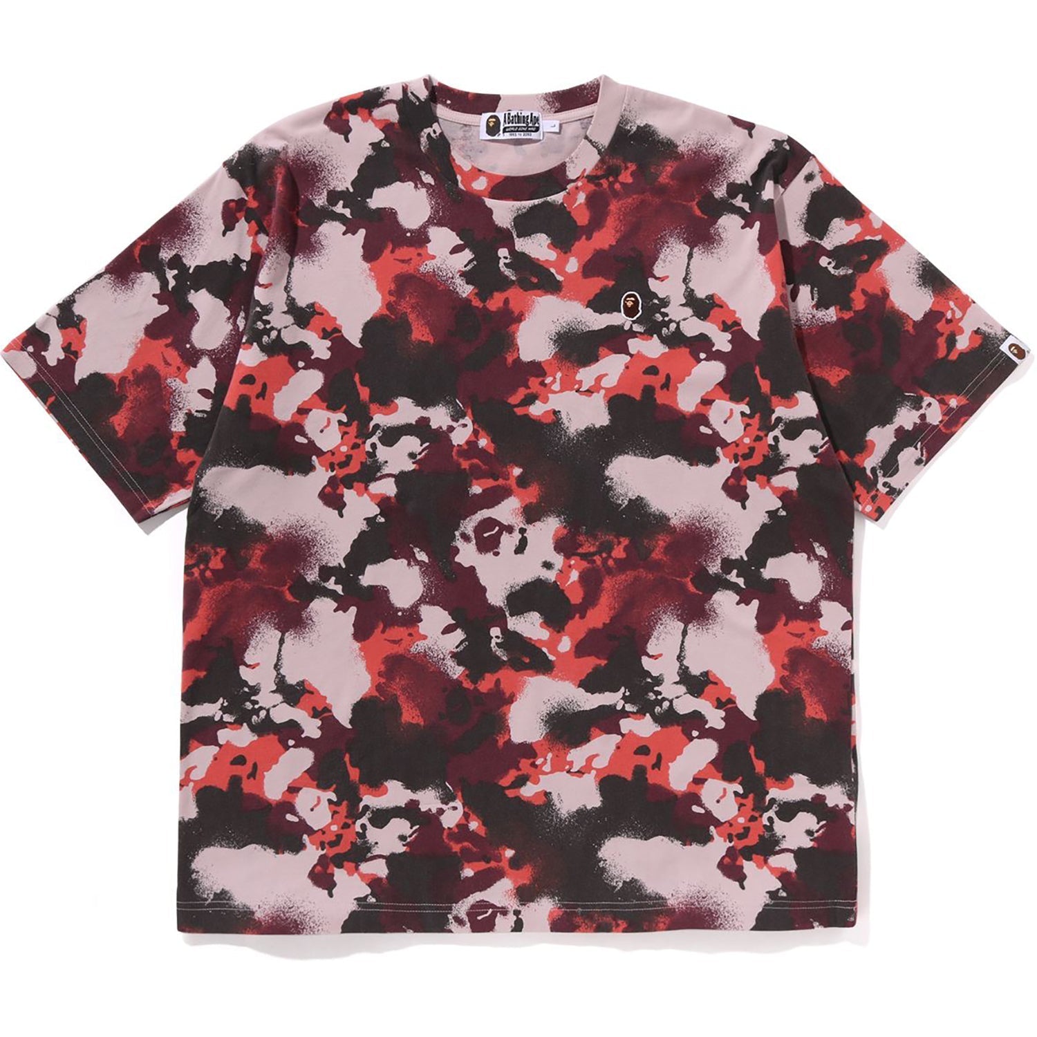 BAPE MAP CAMO APE HEAD ONE POINT TEE MENS