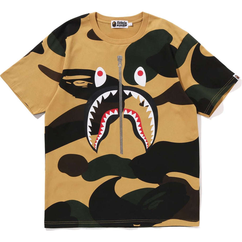 BAPE GIANT 1ST CAMO SHARK TEE MENS