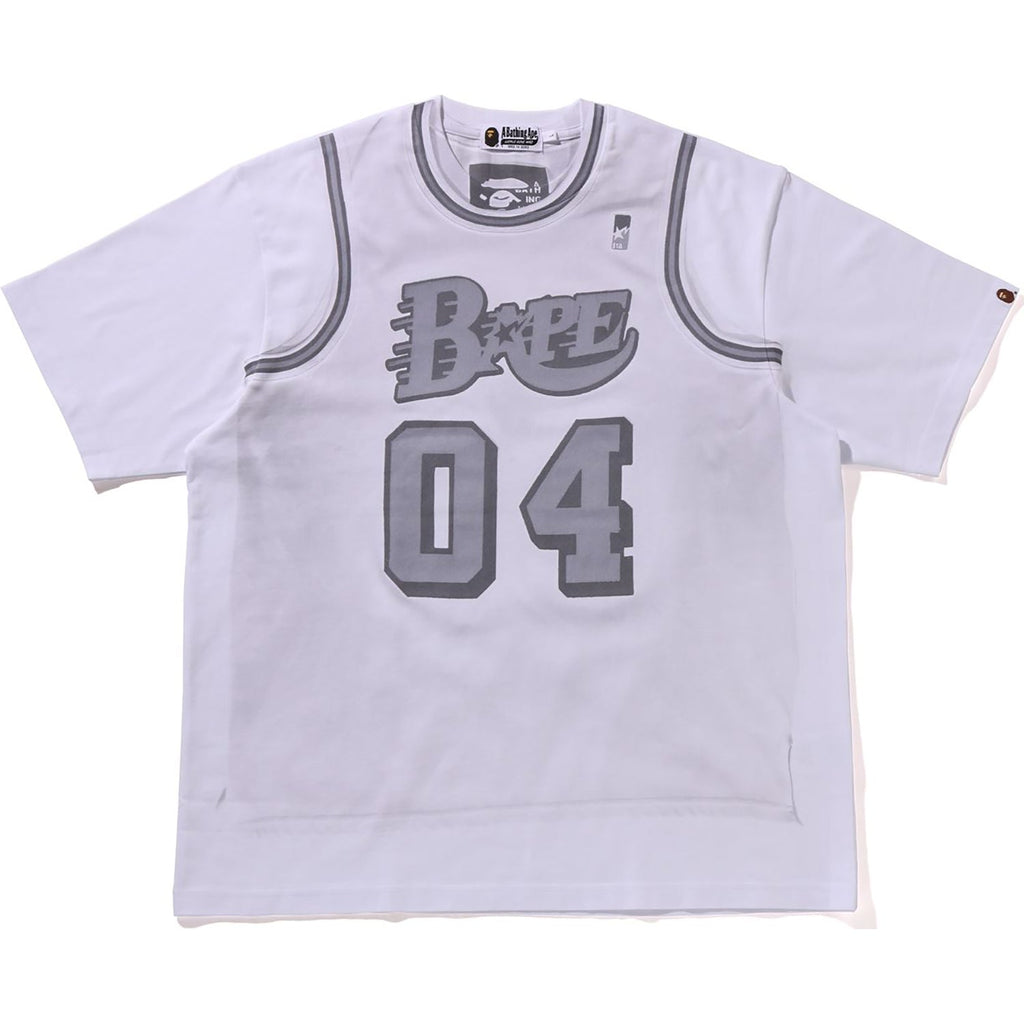 BAPE FAKE PRINT RELAXED FIT TEE MENS