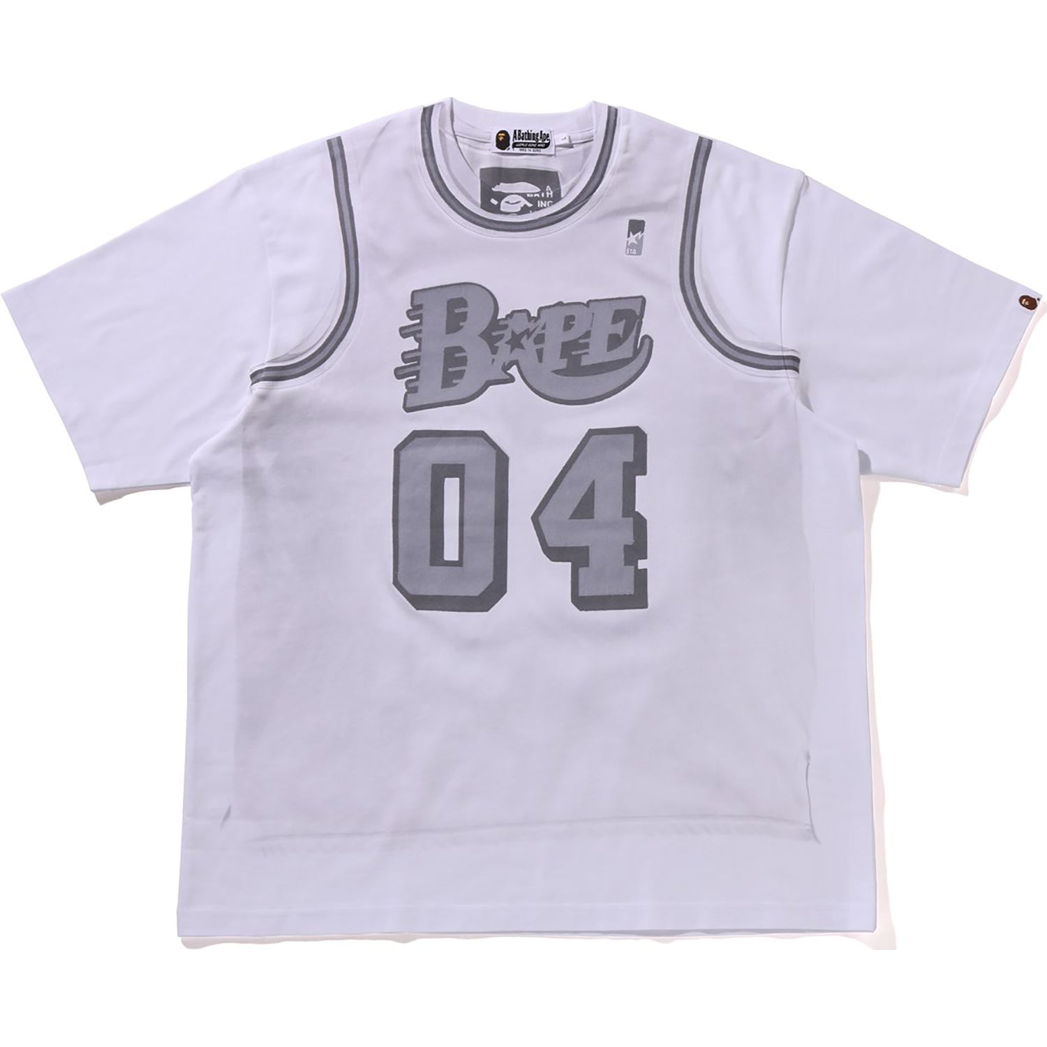 BAPE FAKE PRINT RELAXED FIT TEE MENS