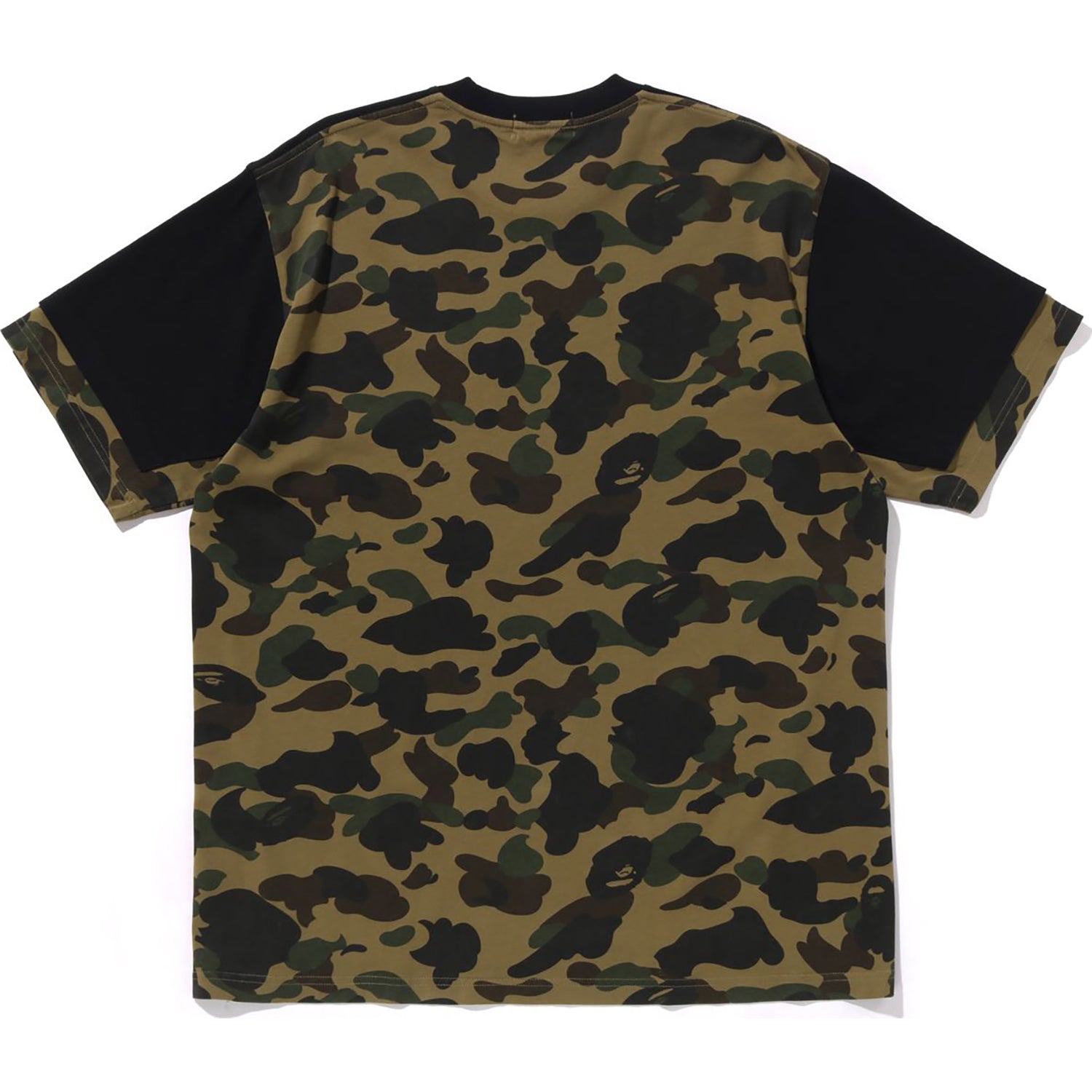 BAPE 1ST CAMO HEAVY WASHED BLOCKING RELAXED FIT TEE MENS