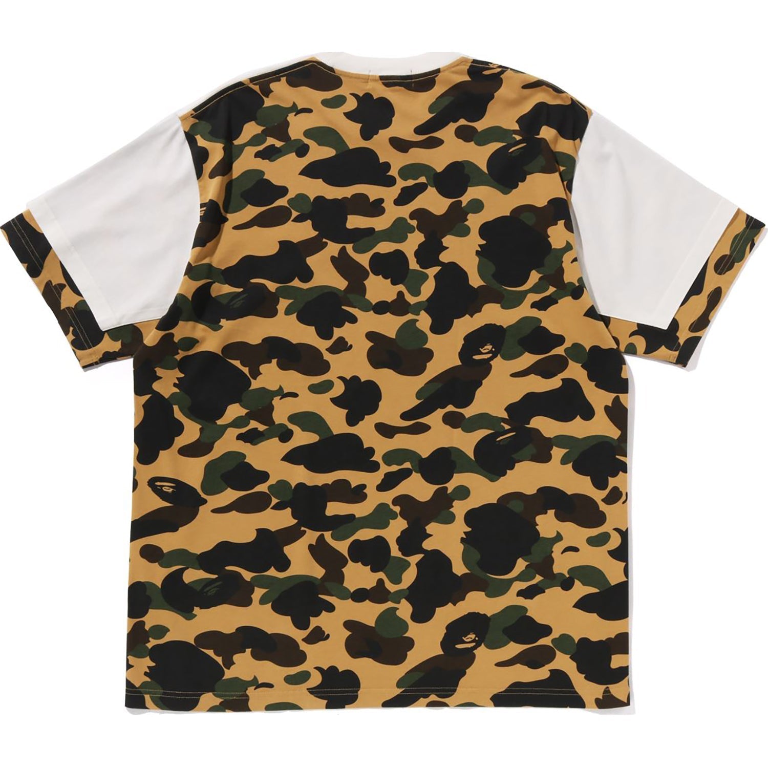 BAPE 1ST CAMO HEAVY WASHED BLOCKING RELAXED FIT TEE MENS