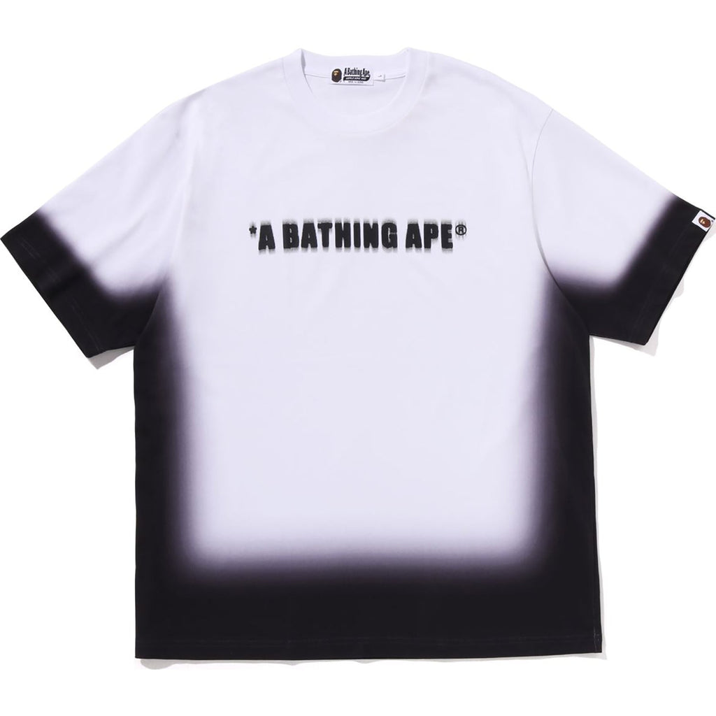 BAPE SPRAY PRINT BATHING APE LOGO RELAXED FIT TEE MENS