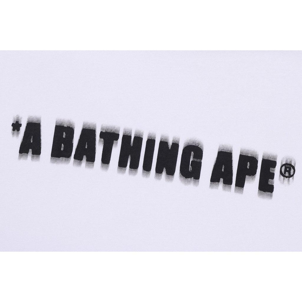 BAPE SPRAY PRINT BATHING APE LOGO RELAXED FIT TEE MENS