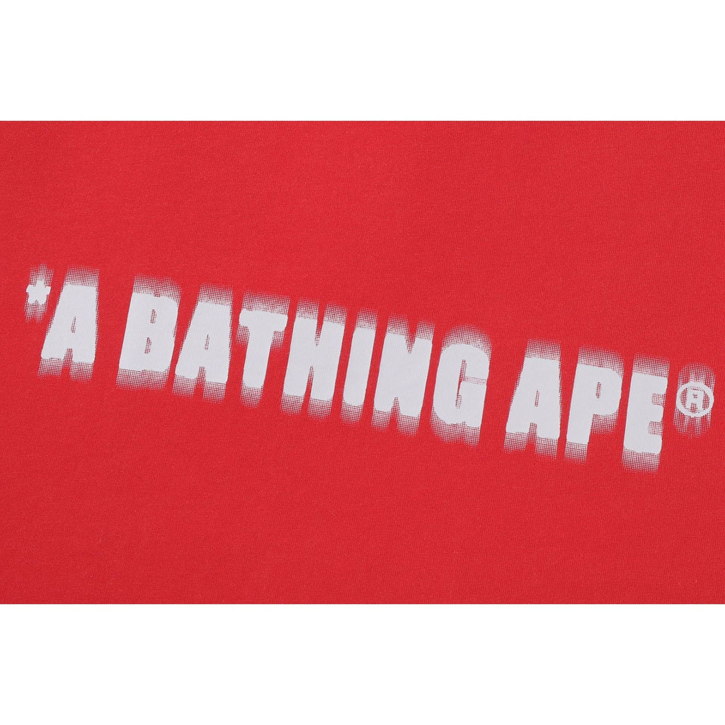 BAPE SPRAY PRINT BATHING APE LOGO RELAXED FIT TEE MENS