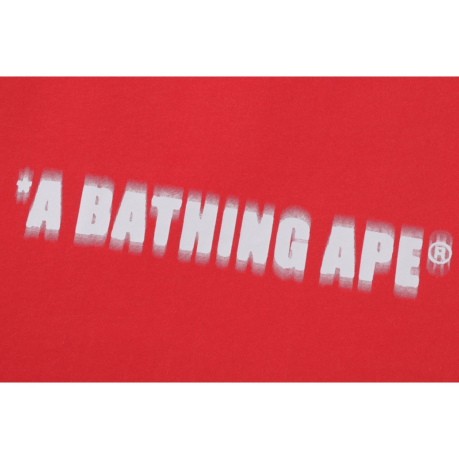 BAPE SPRAY PRINT BATHING APE LOGO RELAXED FIT TEE MENS