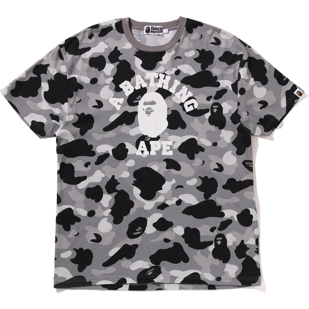 BAPE 1ST CAMO COLLEGE OVERSIZED TEE LADIES