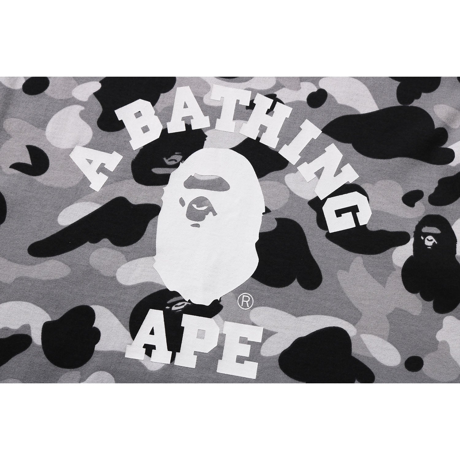 BAPE 1ST CAMO COLLEGE OVERSIZED TEE LADIES