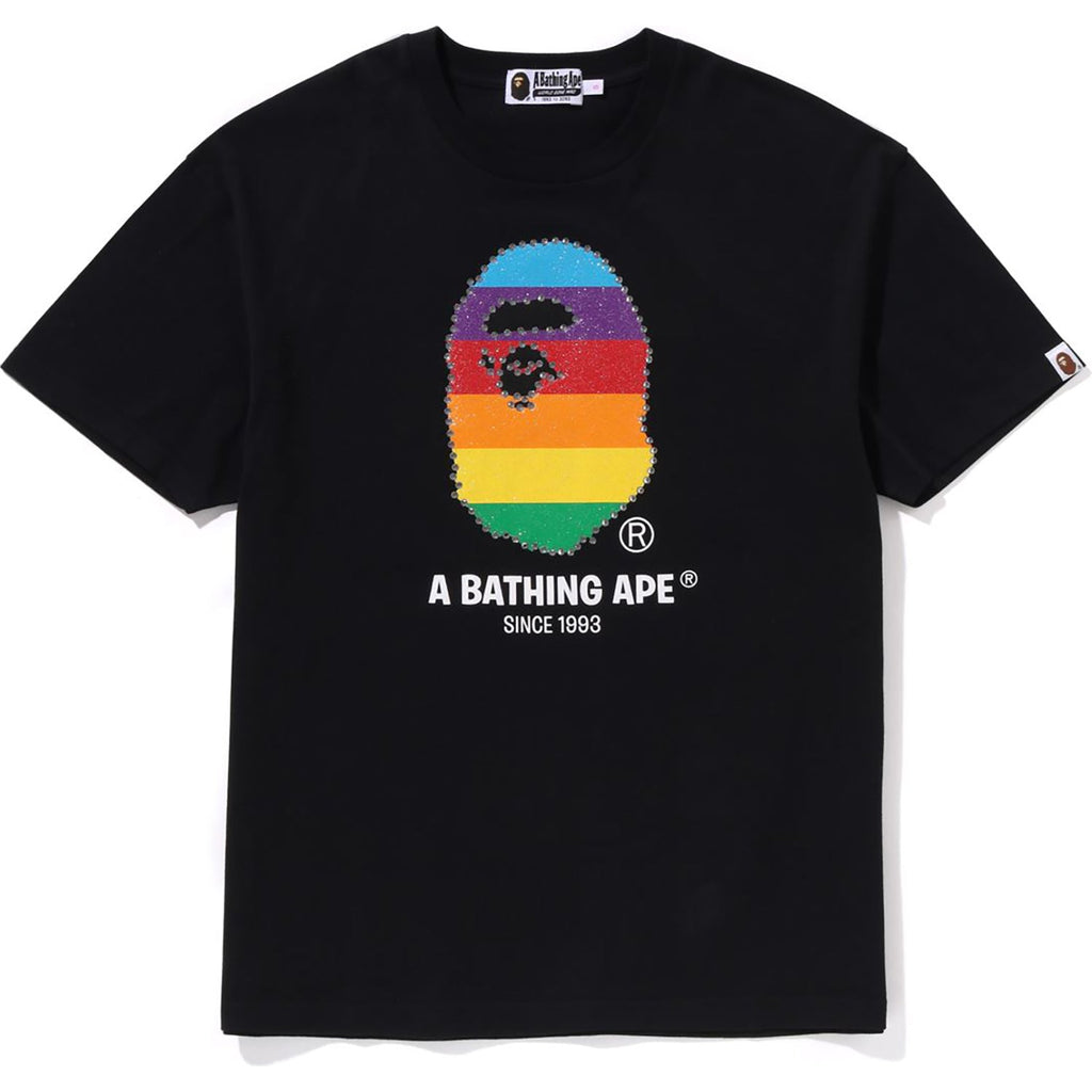 BAPE CRYSTAL APE HEAD OVERSIZED TEE LADIES
