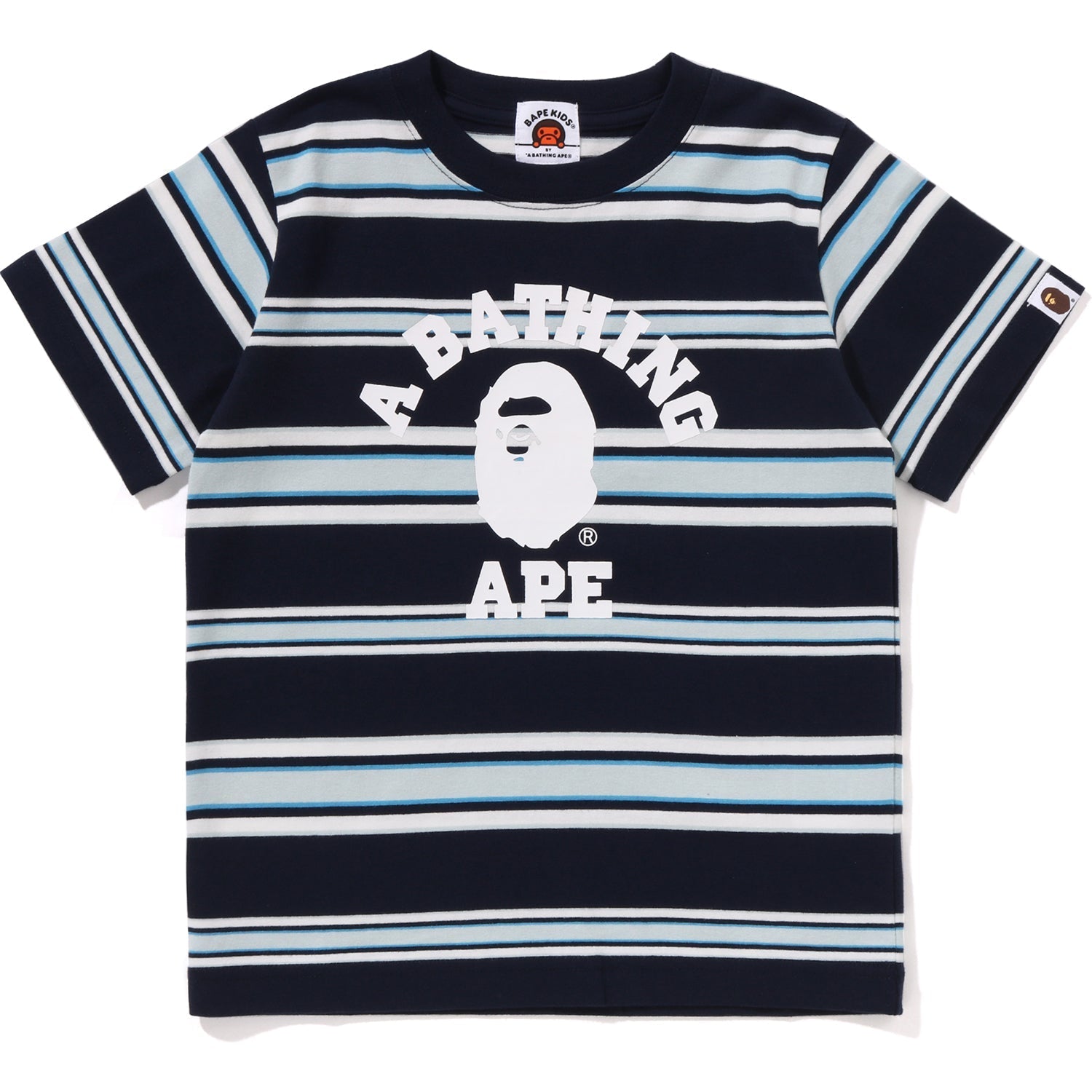 BAPE COLLEGE STRIPE TEE KIDS