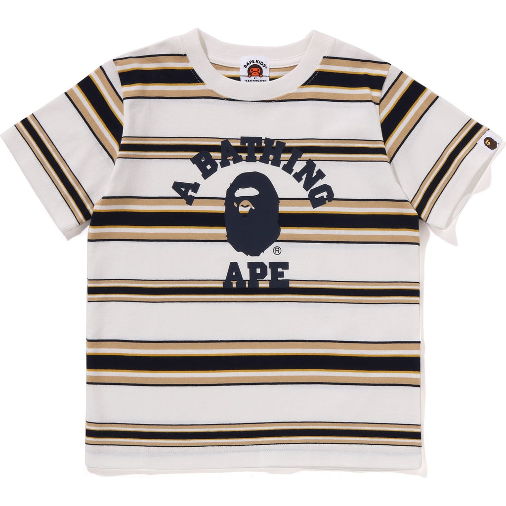BAPE COLLEGE STRIPE TEE KIDS
