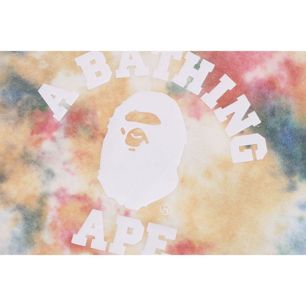 BAPE COLLEGE TIE DYE TEE KIDS