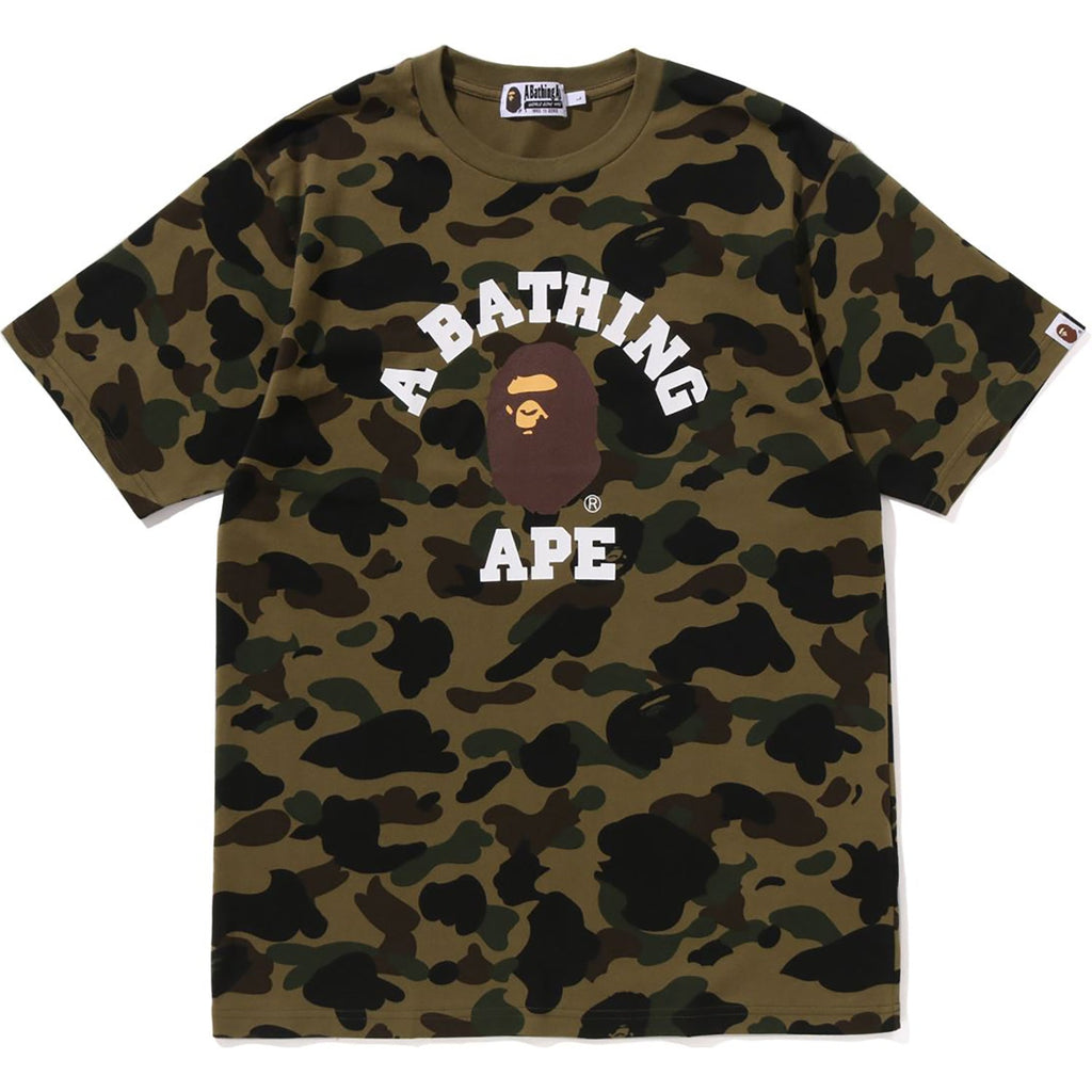 BAPE 1ST CAMO COLLEGE TEE MENS