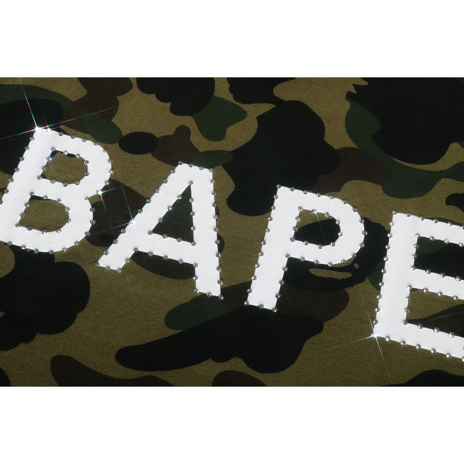 BAPE 1ST CAMO RHINESTONE TEE MENS