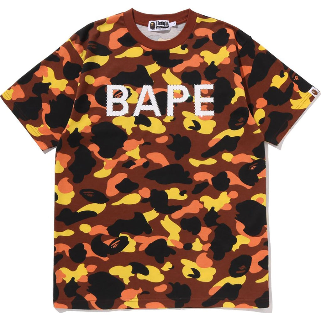 BAPE 1ST CAMO RHINESTONE TEE MENS