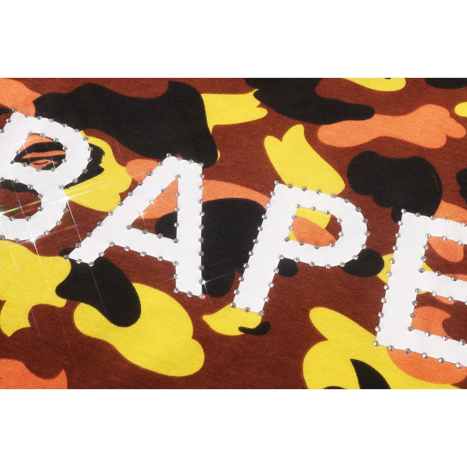 BAPE 1ST CAMO RHINESTONE TEE MENS