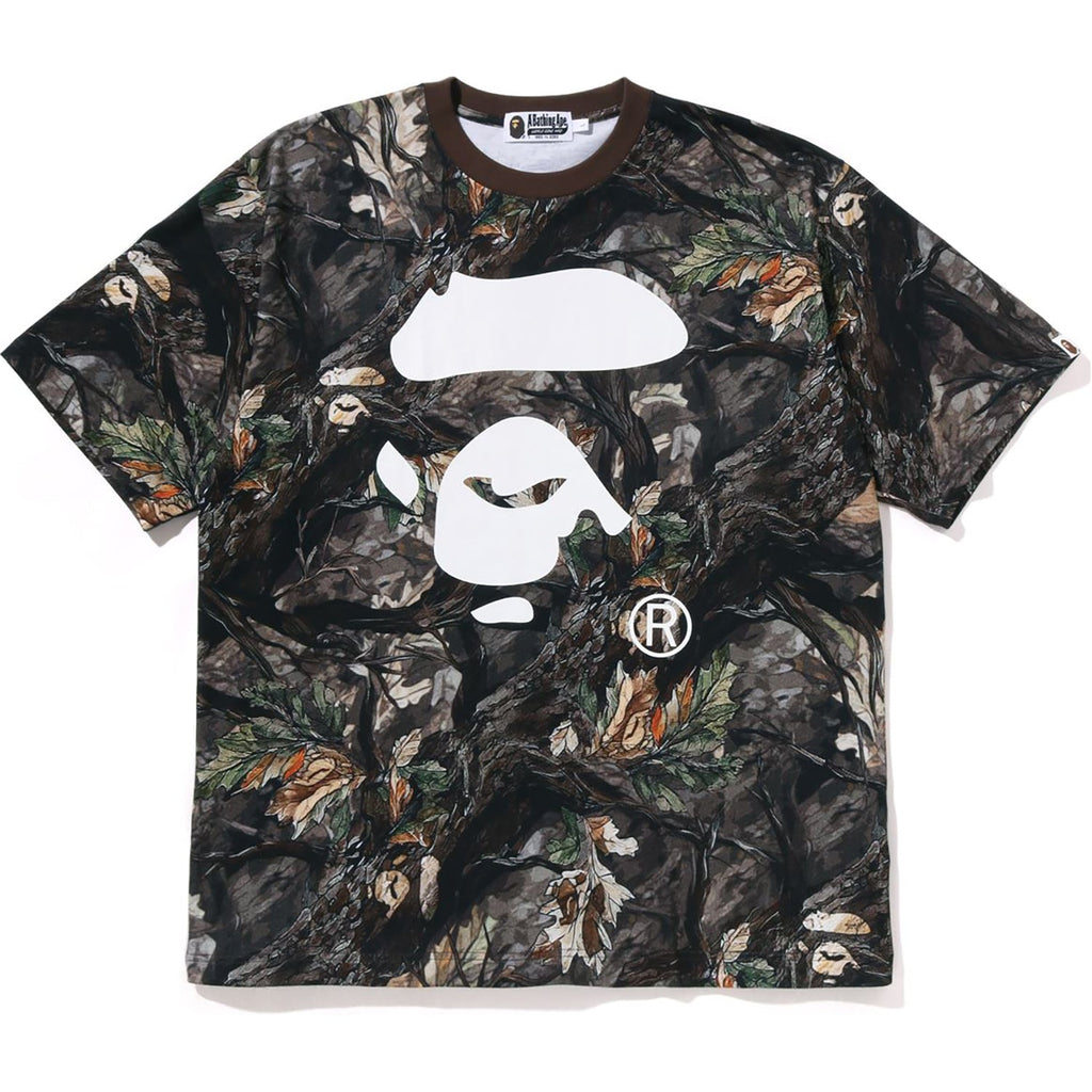 BAPE TREE EDGE CAMO APE FACE RELAXED FIT TEE MENS